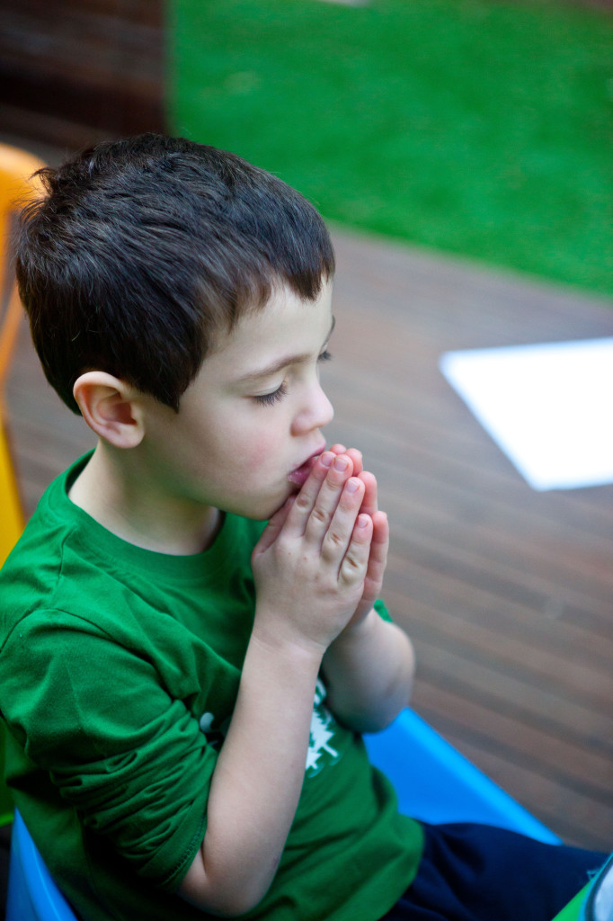 Liam praying